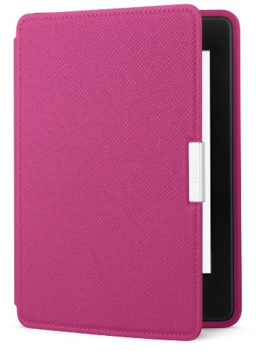 Amazon Kindle Paperwhite Leather Cover, Fuchsia [will only fit Kindle Paperwhite (5th and 6th Generation)]